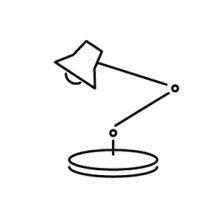 Hover icons beleuchtung bueromoebel